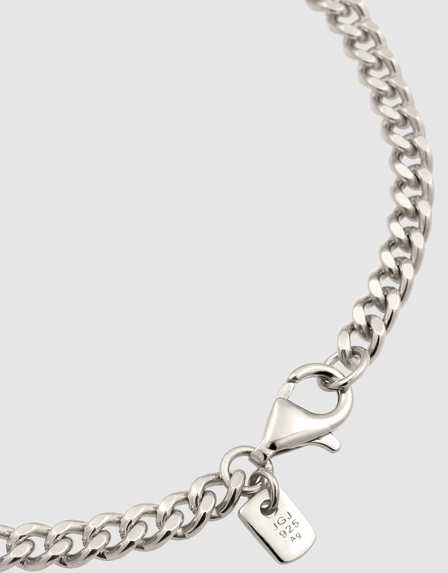 Kuzzoi - ICONIC EXCLUSIVE - Curb Chain Bracelet with Enamel Detail in 925 Sterling Silver