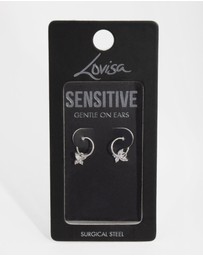 Lovisa - Surgical Steel Butterfly Sleeper Earrings