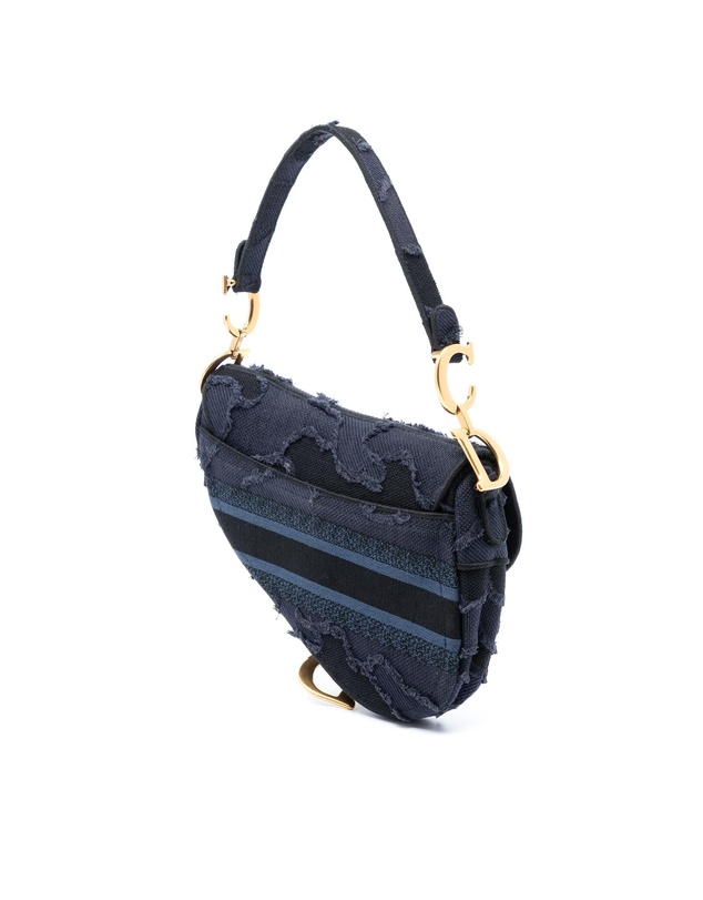 Pre-Loved by Azura Reborn - Pre-Loved Camouflage Embroidered Canvas Saddle Bag