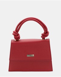 Morgan & Taylor - Naomi Top Handle Bag in Burgundy Red