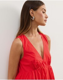 Atmos&Here - Louisa V-Neck Midi Dress