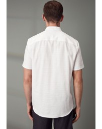 NEXT - Textured Trimmed Short Sleeve Shirt