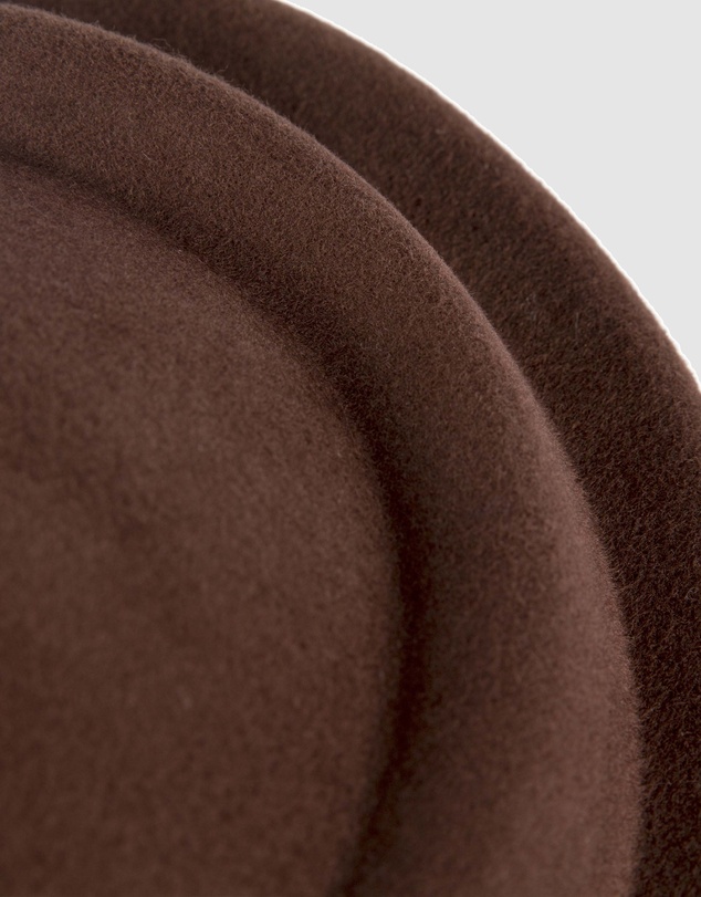 Max Alexander - Felt Chocolate Pillbox Hat