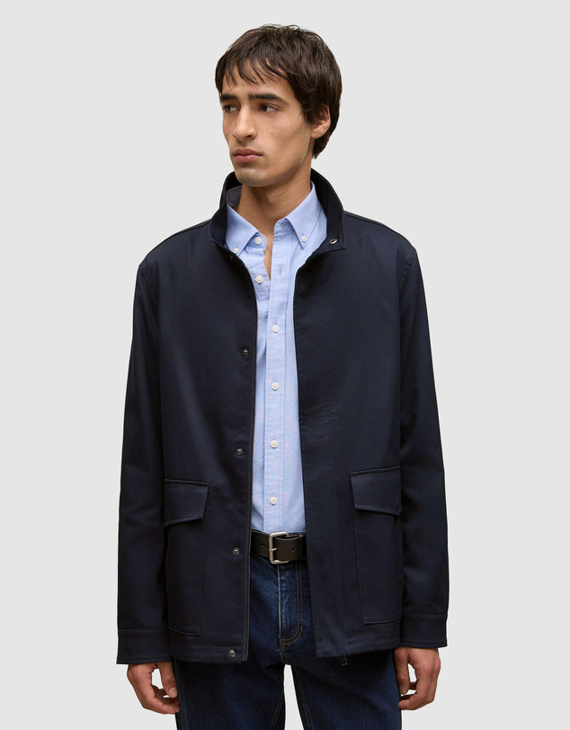Trenery - Cotton Twill Zip Through Jacket