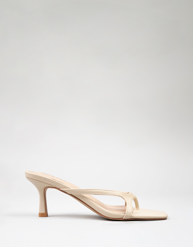 RAID - Briar kitten heeled mules in Off White