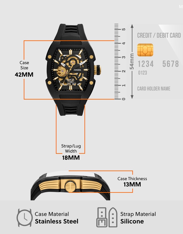Fossil - Machine X1 Black Analogue Watch