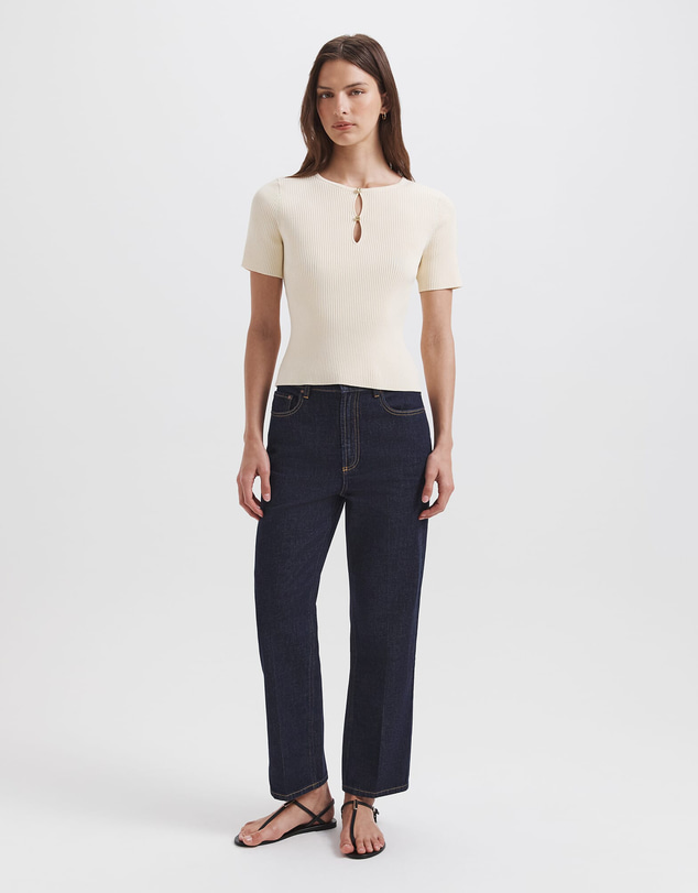 SABA - Vicky Keyhole Rib Knit