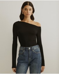 Atmos&Here - Cold Shoulder Bamboo Top