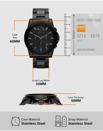 Armani Exchange - Armani Exchange Black Watch AX2093