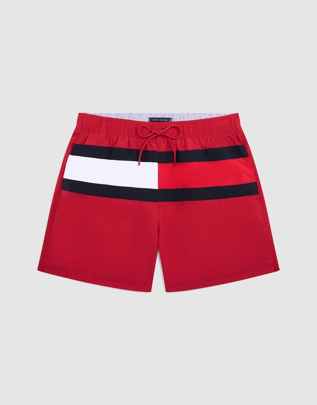 Tommy Hilfiger - Hilfiger Flag Mid Length Swim Shorts
