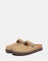 EVERAU - Australian Shepherd Ugg Brikon Cow Suede Upper Loafer Oxfords Flats