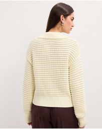 The Fated - Ellie Half Zip Knit Jumper