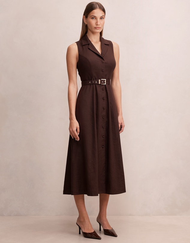 Forever New - Phillipa Collared Button Midi Dress
