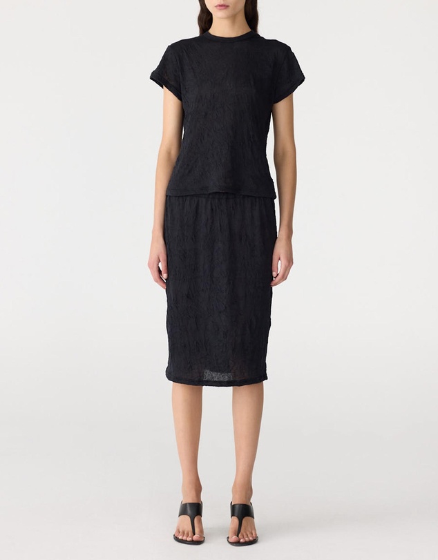 Bassike - Crinkle Jersey Skirt
