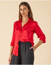 CAMIXA - Satin Silk Shirt