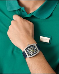 Aston Martin - TRG Titanium Case Blue Dial Blue Silicone Strap Watch