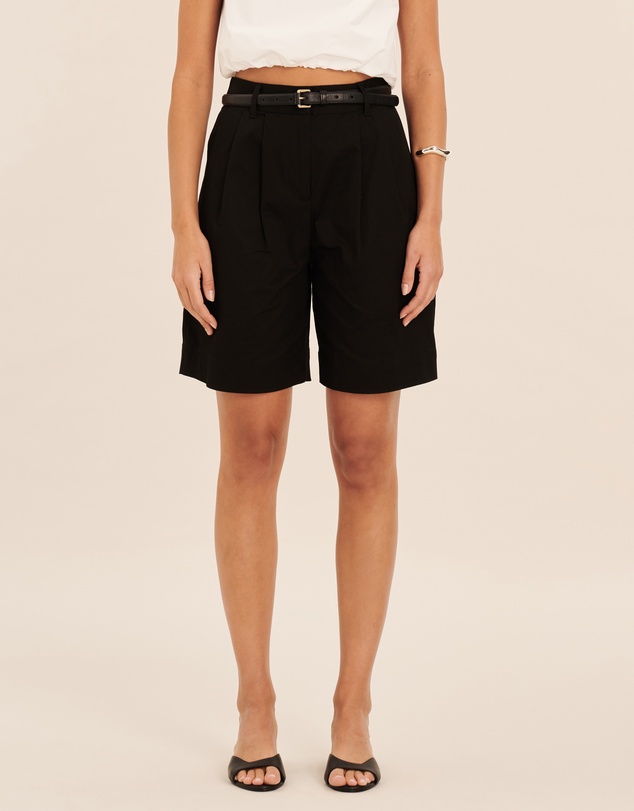 AERE - Dionne Cotton Tailored Shorts