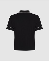 Hunkemoller - Jacket SS Jersey Essential Sleep Shirt