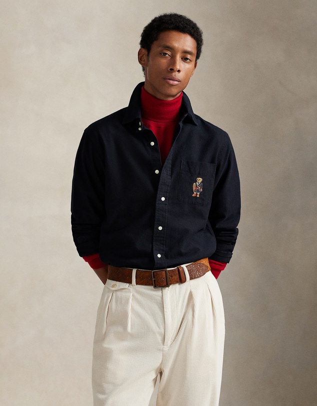 Polo Ralph Lauren - Custom Fit Polo Bear Oxford Shirt - ICONIC EXCLUSIVE