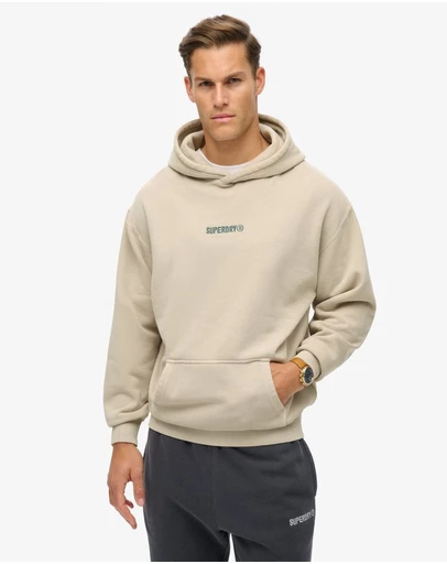 Superdry - Micro Logo Graphic Loose Hoodie