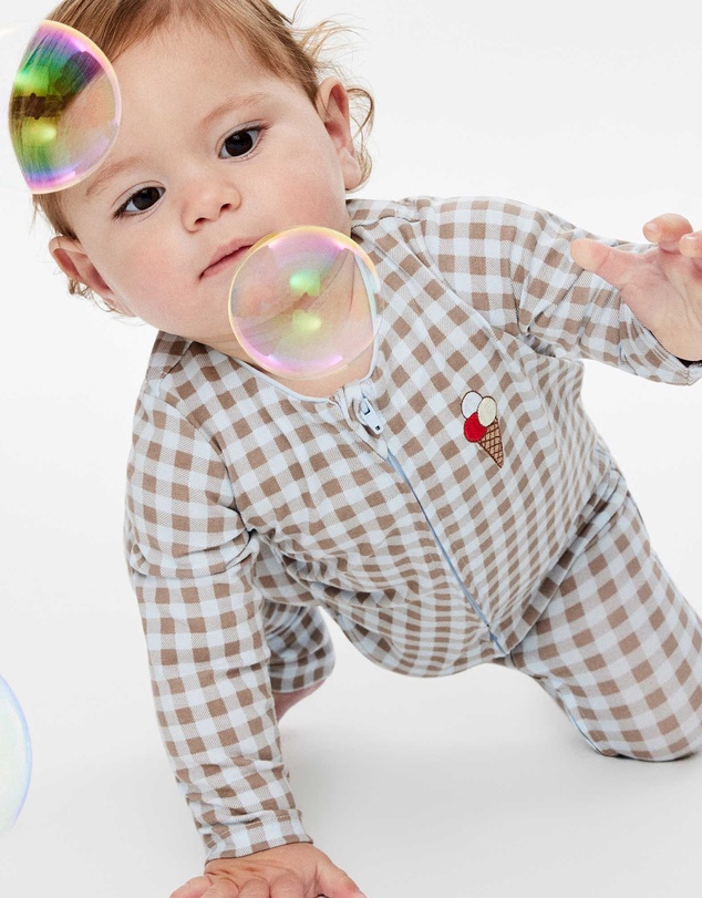 Cotton On Kids - Growie Long Sleeve Zip Romper