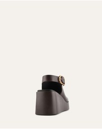 Jo Mercer - Cherry Mid Wedge Sandals