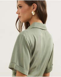 Atmos&Here - Harriet Viscose Twill Midi Dress