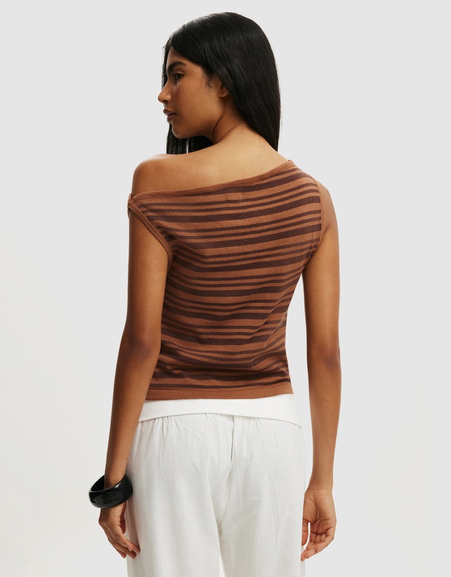 Cotton On - S Less Off Shoulder Knit Top