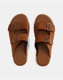 Tommy Hilfiger - Flex Jutte Hilfiger Suede Sandals - Men's