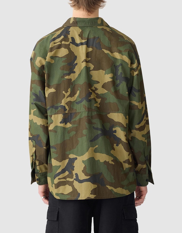 Bassike - Drop Shoulder Camo Shirt