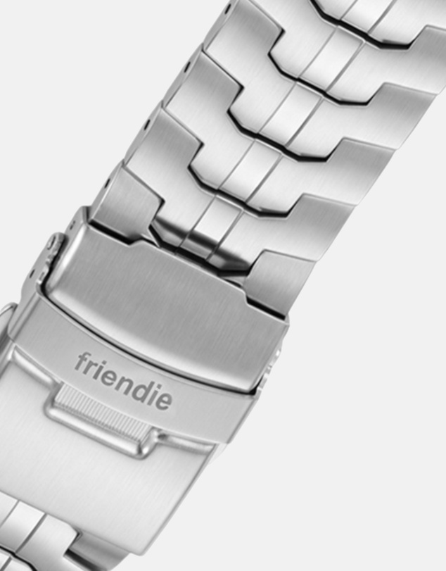 Friendie - Stainless Steel Link Bracelet Band (Ultra Style) - Darwin Ultra - Apple Watch Compatible