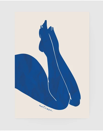 Inka Arthouse - Blue Legs by Henri Matisse Art Print