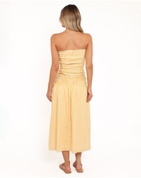 Petal & Pup - Salome Strapless Top - Mango Stripe