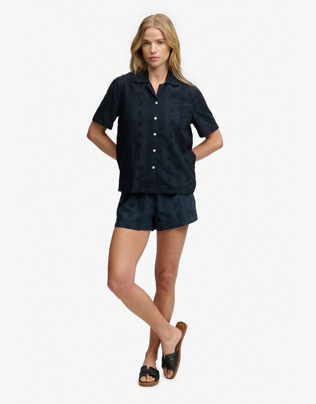 Superdry - Heritage Broderie Short Sleeve Shirt