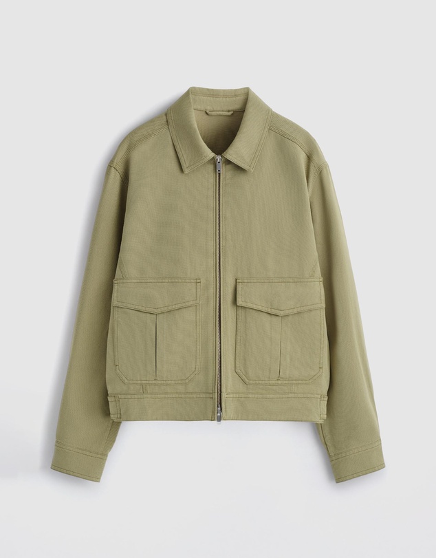 COS - Cotton-Blend Zip-Up Utility Jacket
