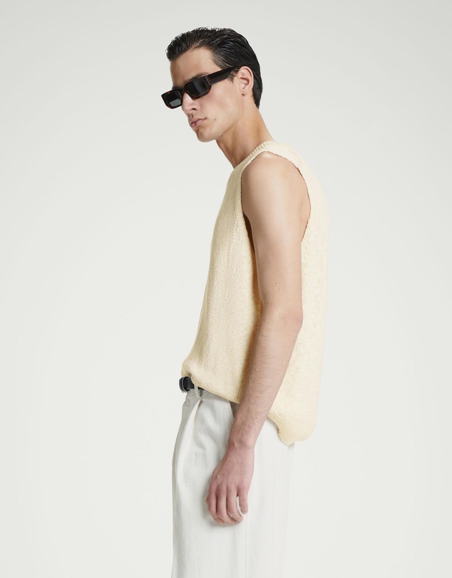 COS - Relaxed MelangeKnit Cotton Vest