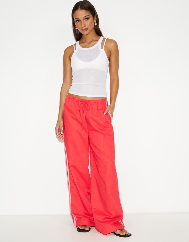 Dazie - Aloe Stripe Linen Blend Pants