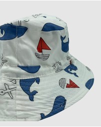Jacaru - Jacaru 1895 Kids Whales Bucket Hat