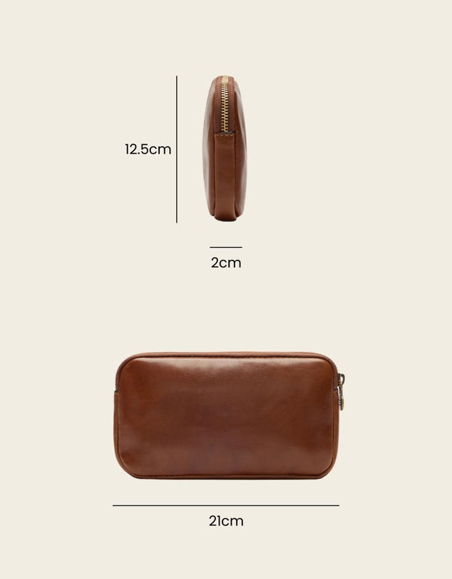 Republic of Florence - Forma5 Matt Brown Leather Organiser