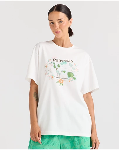 Poolside Paradiso - Isola Tee - White