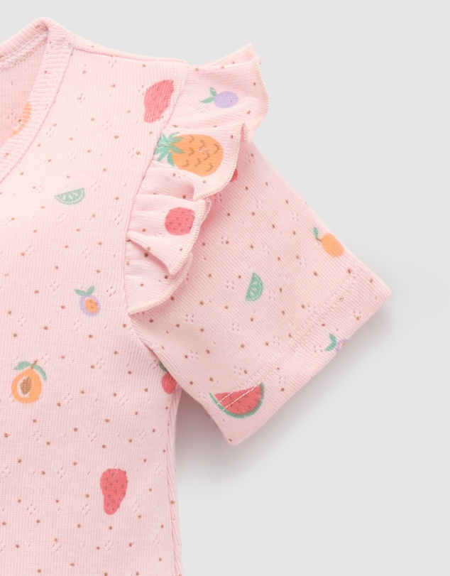 Purebaby - Pointelle Zip Growsuit -Kids-Babies