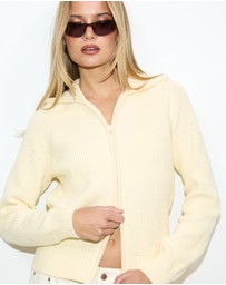 Dazie - Ada Zip Through Knit Jacket