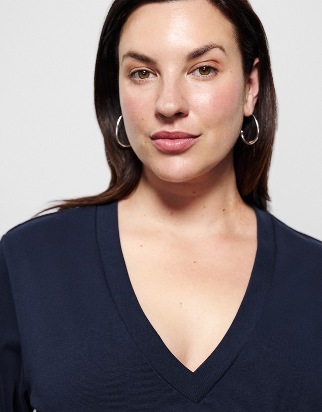 Commonry - Cotton V Neck T Shirt