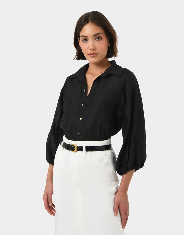 Forcast - Giulia Gold Button Blouse