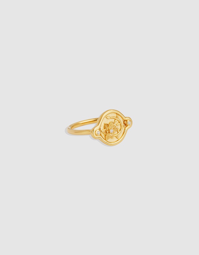 By Charlotte - Serene Lotus Ring