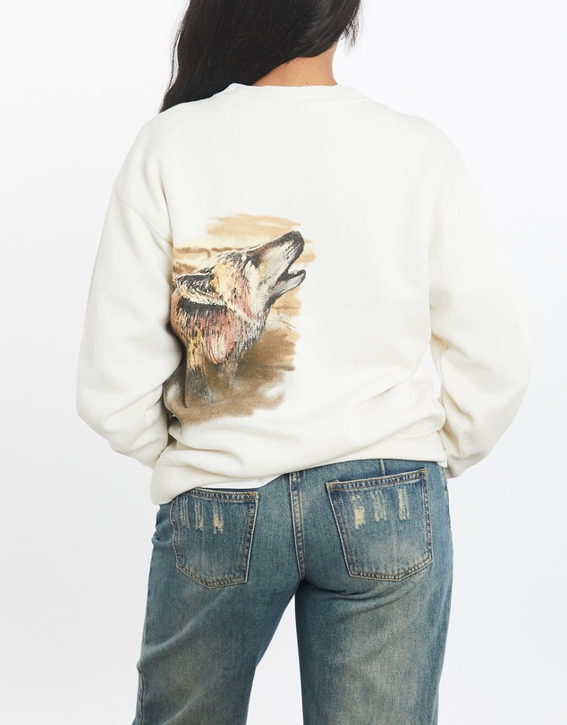 Vintage by The Real Deal - Pre Loved - Vintage 90s Wolf Wildlife Sweatshirt