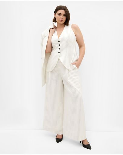 Ivory Pinstripe