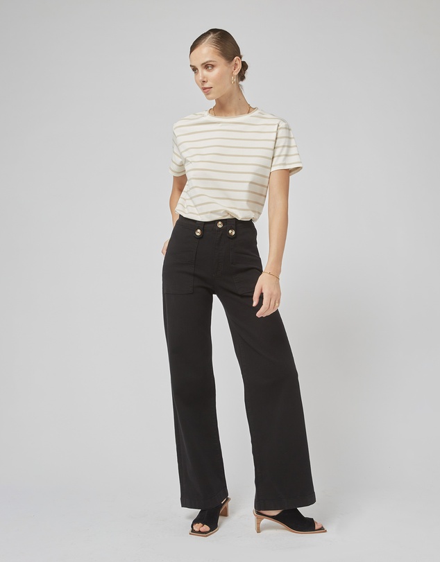 DRICOPER DENIM - Clare Beige Stripe Tee
