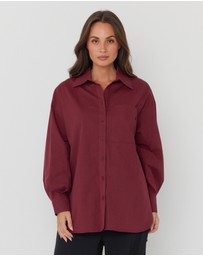 ALEXANDRA - Una Shirt Burgundy