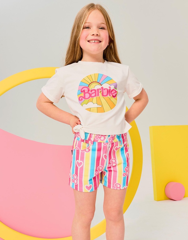 Rock Your Kid - Barbie Denim Shorts - Kids-Teens